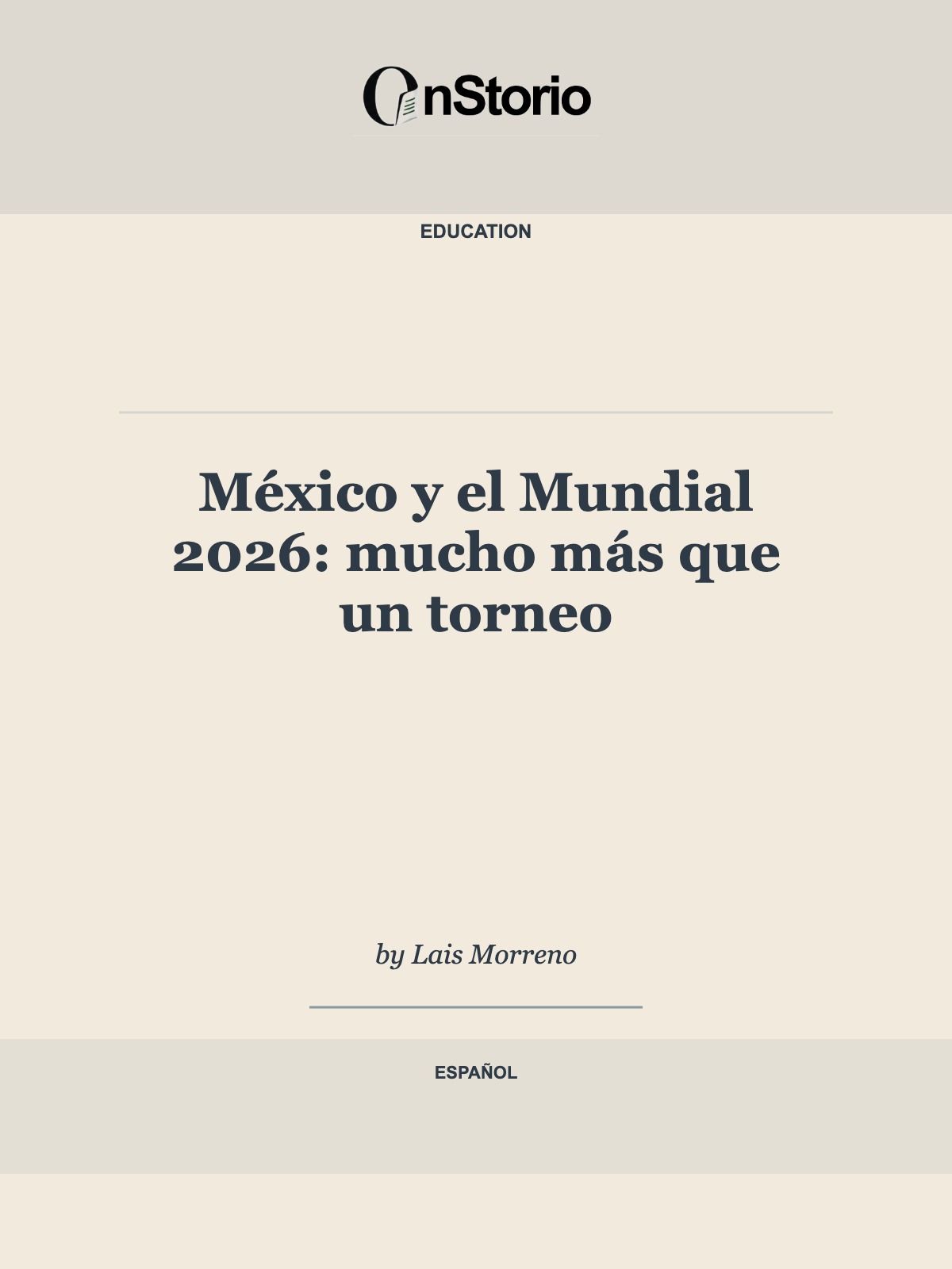 México y el Mundial 2026: mucho más que un torneo cover