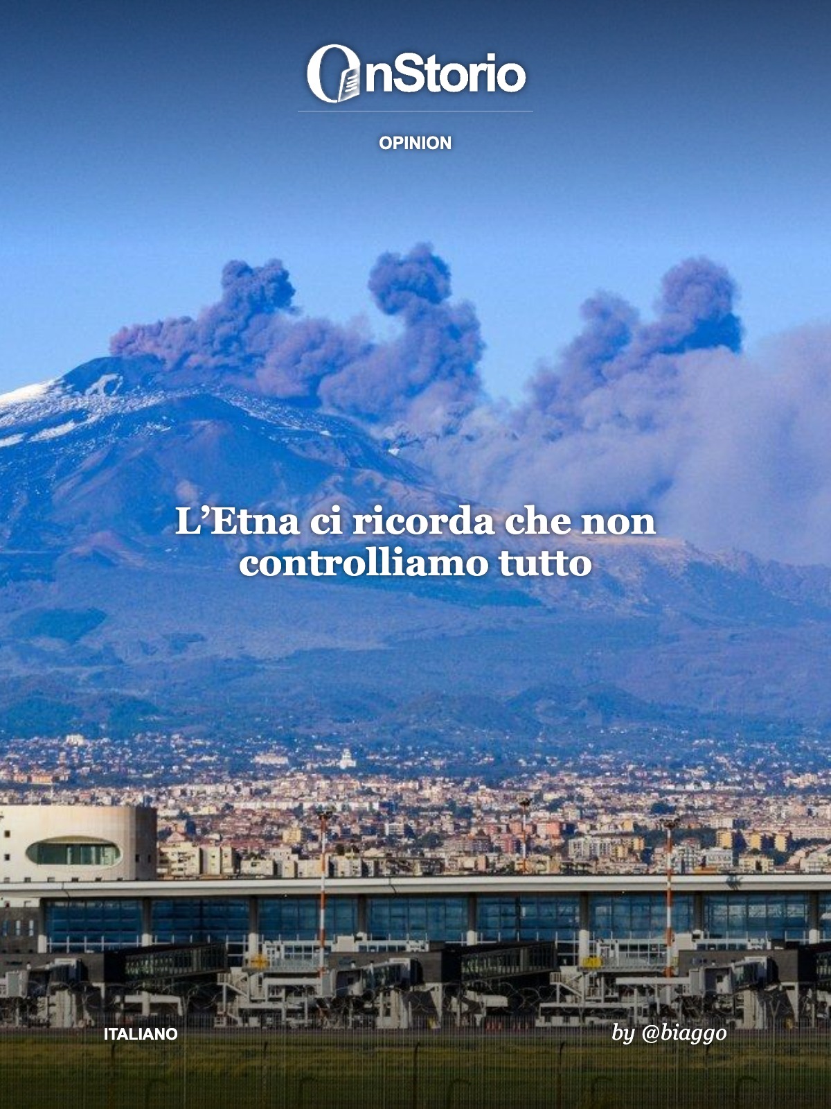 L’Etna ci ricorda che non controlliamo tutto cover