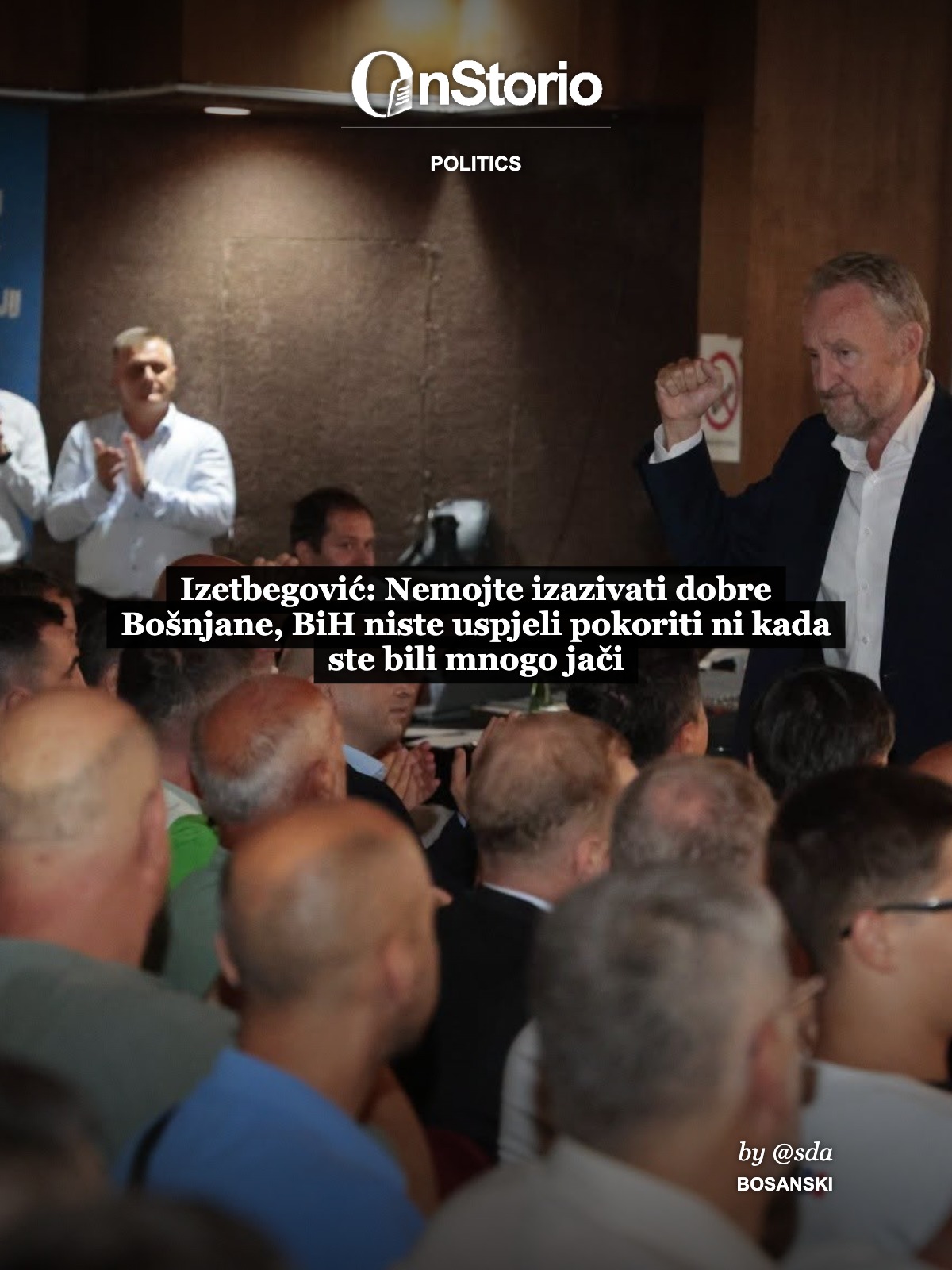 Izetbegović: Nemojte izazivati dobre Bošnjane, BiH niste uspjeli pokoriti ni kada ste bili mnogo jači cover